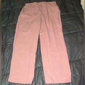 HALARA Blush Pink Pleated wide leg Work Pants